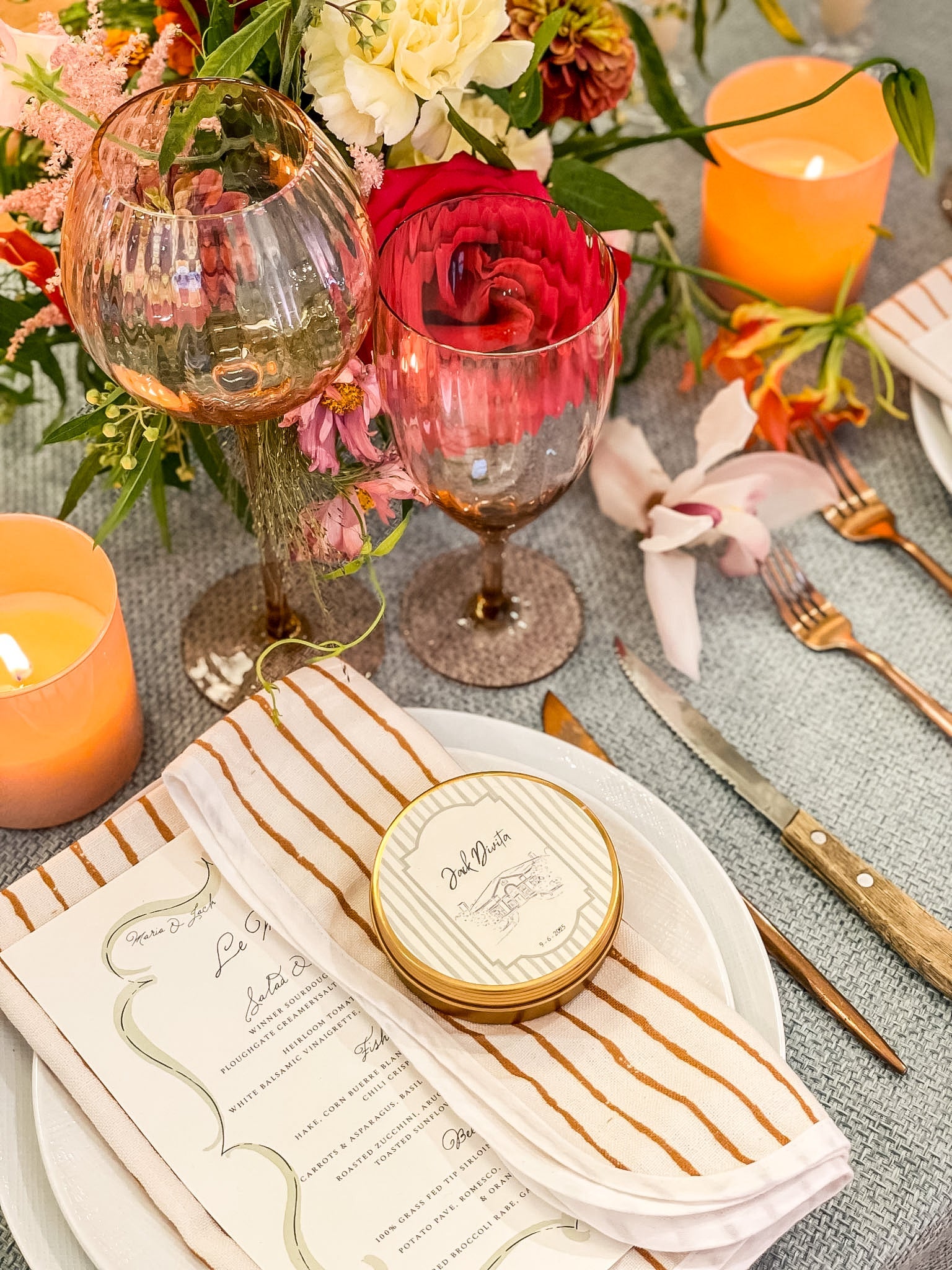 Custom Wedding Candle Favors in New York City