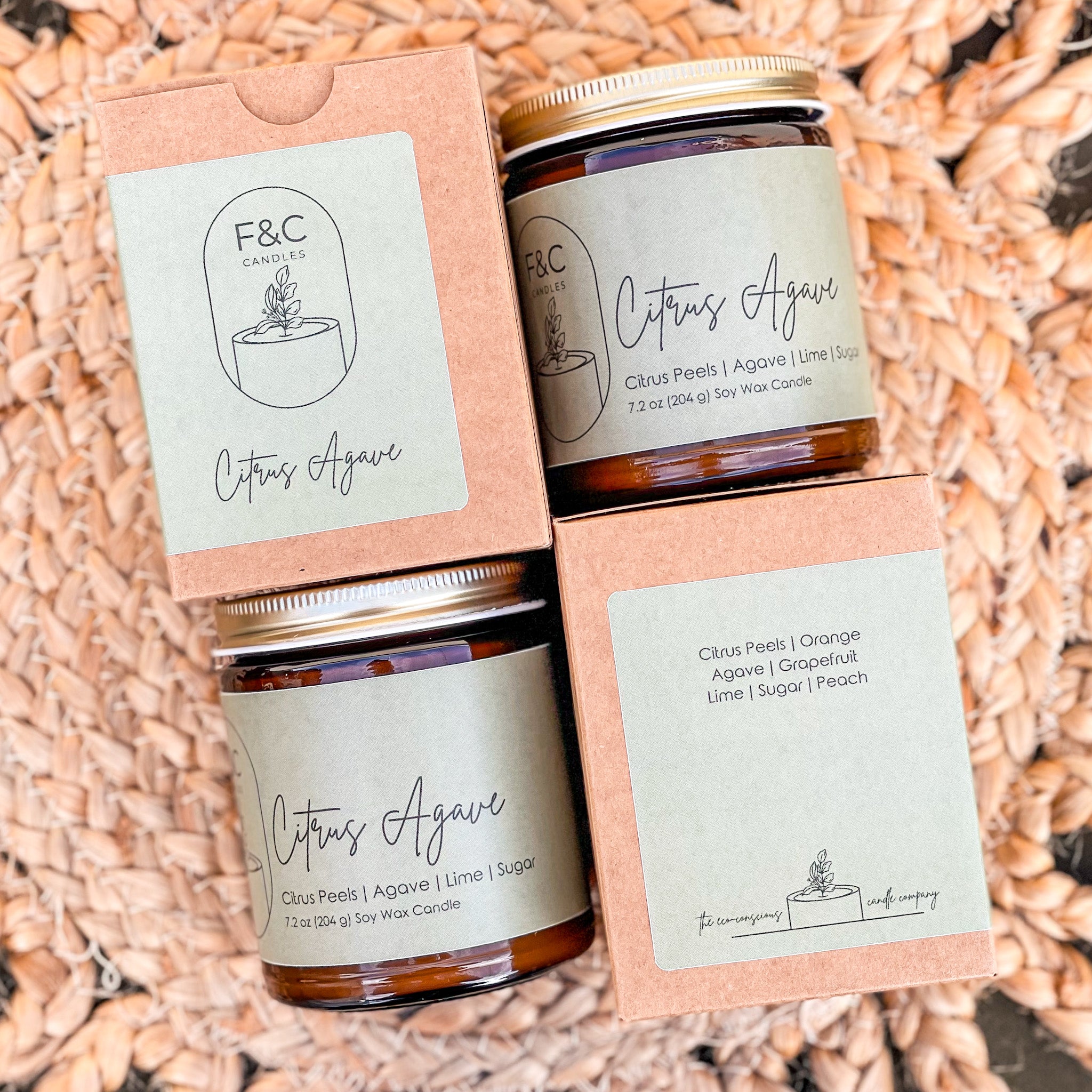 Citrus Agave 7.2oz Candle