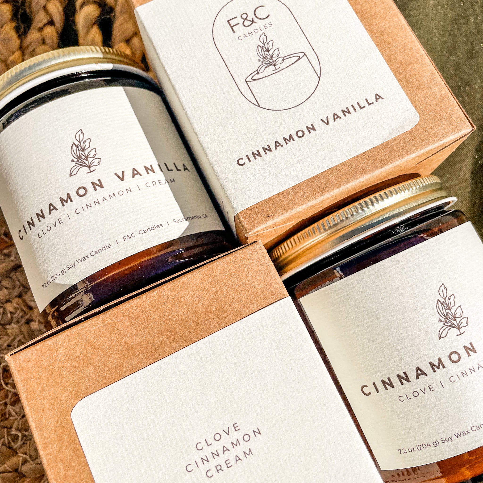Cinnamon Vanilla 7.2oz Candle