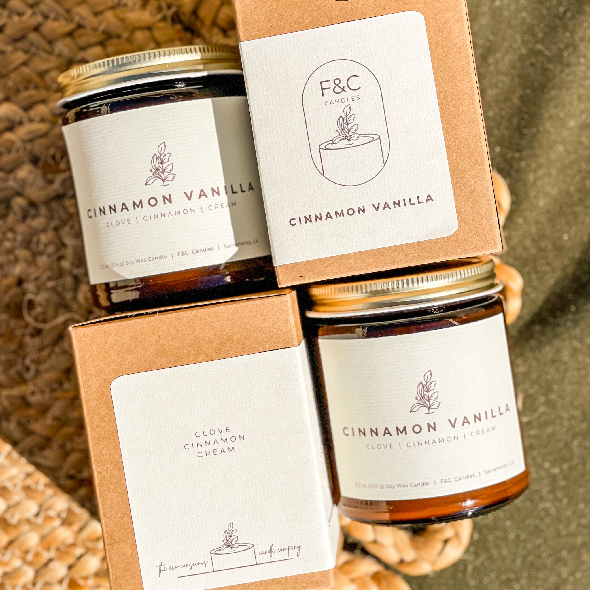 Cinnamon Vanilla 7.2oz Candle