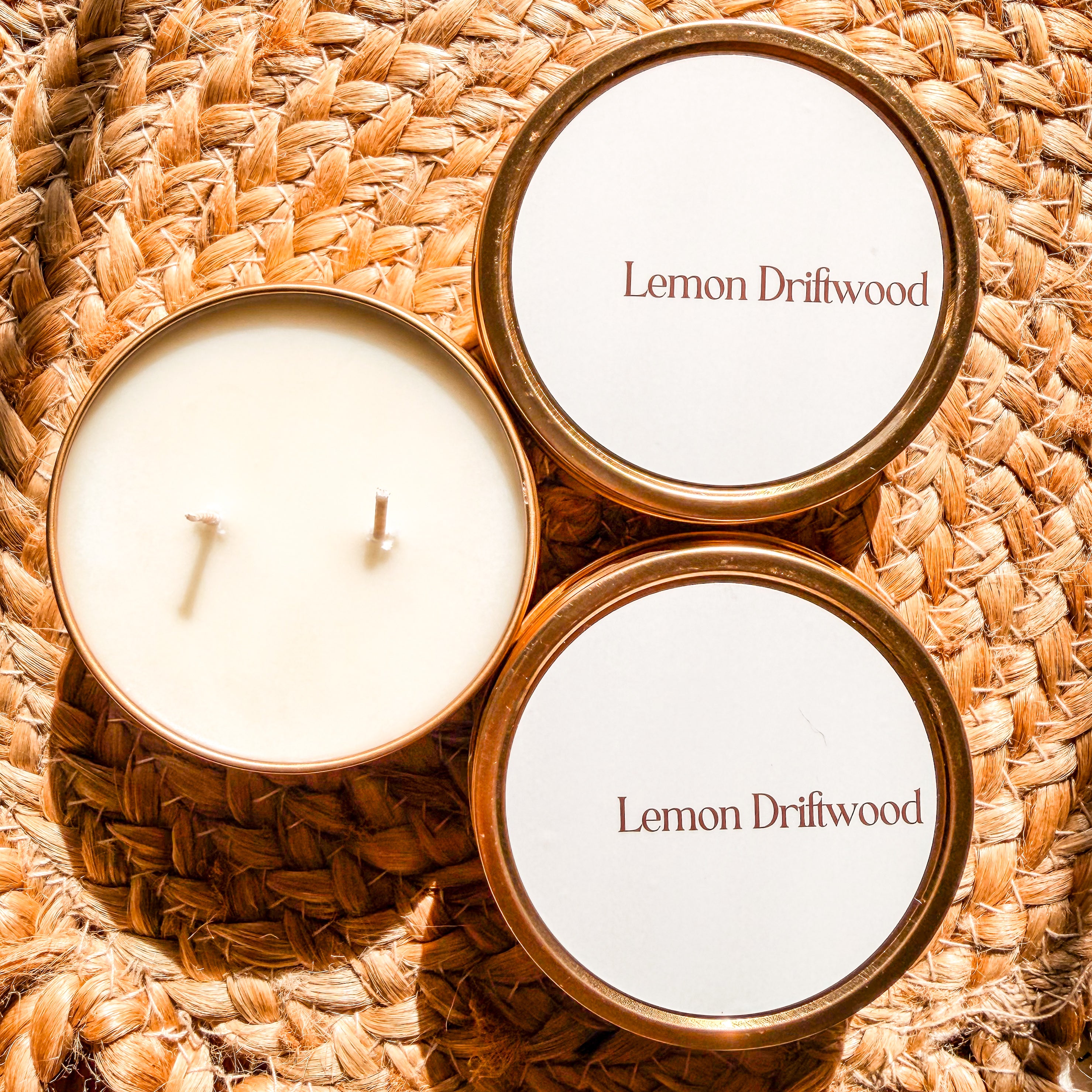 Lemon Driftwood 3.5oz Candle