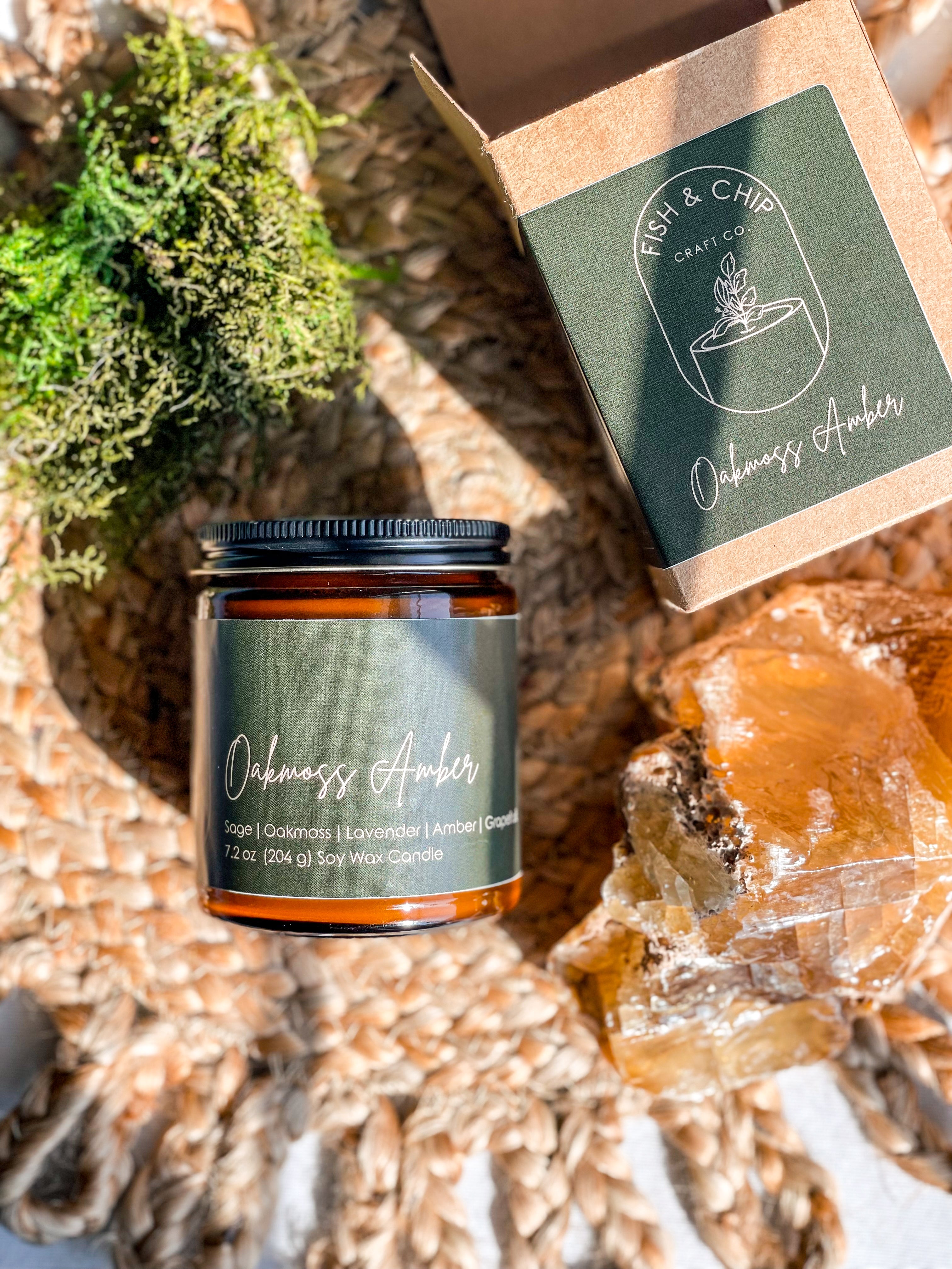 Oakmoss Amber 7.2oz Candle